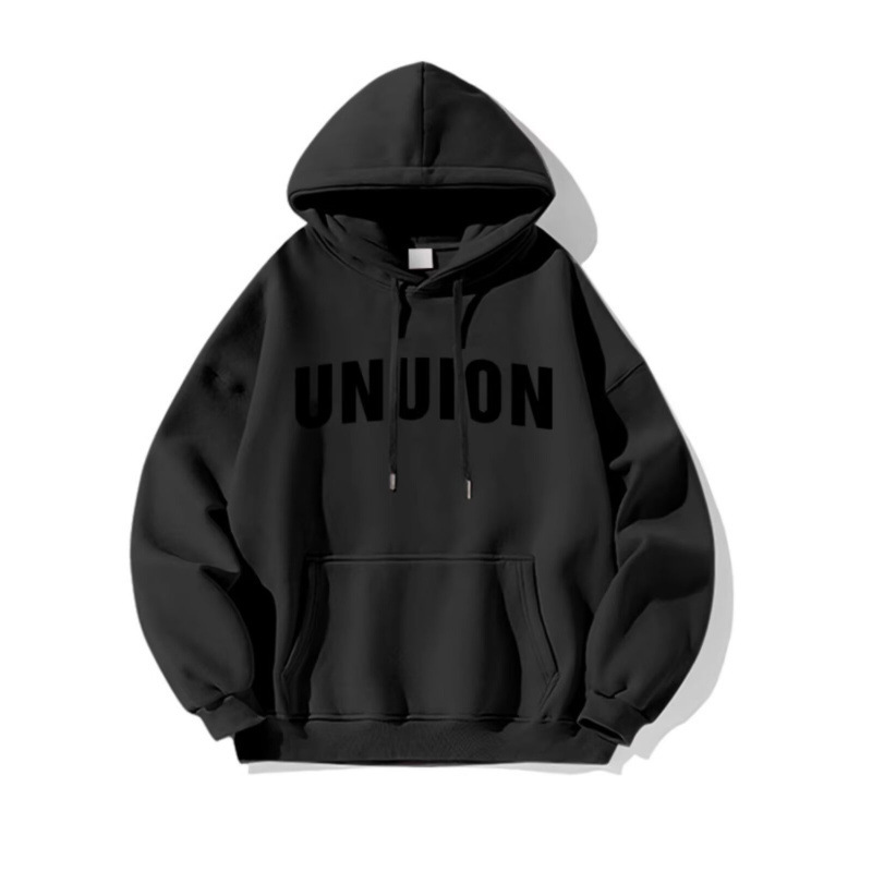 Maglione da uomo con cappuccio, primavera e autunno, stile Hong Kong, ampio, alla moda, con stampa di lettere, versatile, nuovo nel 2026_voghion.com