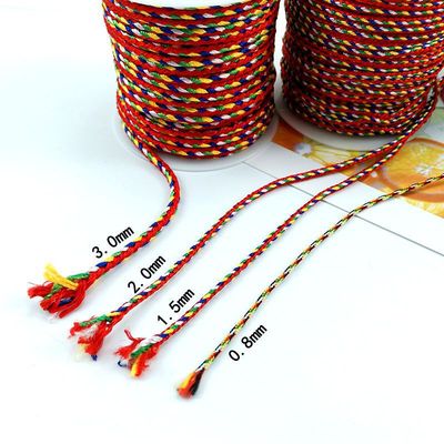 Multicolored rope Colored lines diy weave Colored Red rope Dragon boat festival Bracelet Necklace Peter Jackson's King Kong Beaded wire Cross border