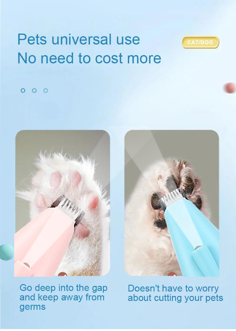 Tondeuse pour poils d animaux avec éclairage led pour chiens_voghion.com