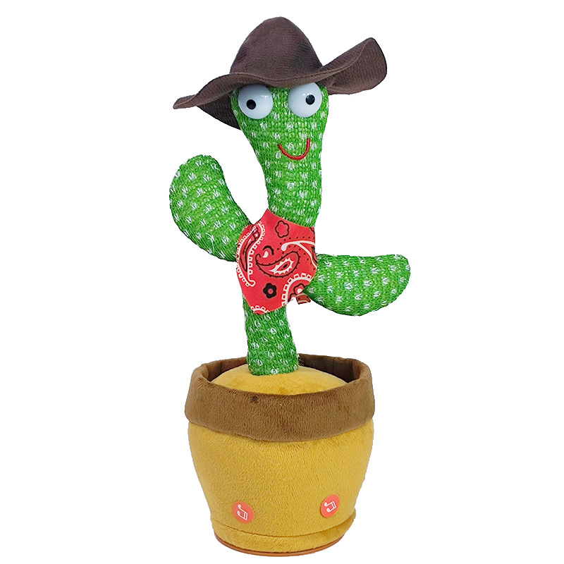 Bailando cactus juguete aprender a hablar y cantar muñeca torcida TikTok red arena roja talla mágica regalo de cumpleaños