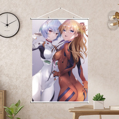 動漫 EVA新世紀福音戰士掛畫明日香60X90CM海報捲軸牆畫