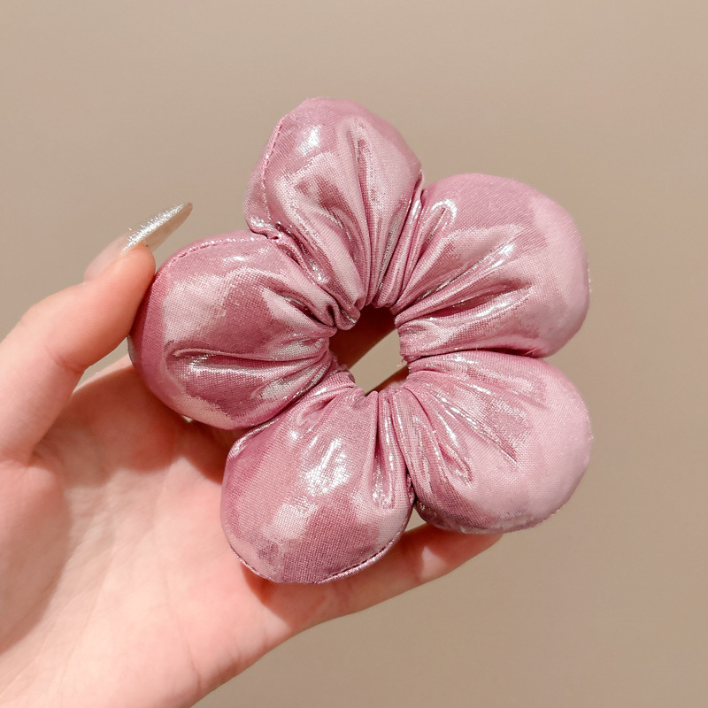 Flores para niños, lazo para el cabello del intestino grueso, niña pequeña, sin daño, cuerda para el cabello, cabeza de cola de caballo alta, tocado de cuerda, cabeza de bola, banda de goma, accesorio para el cabello