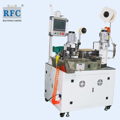 厂家提供全自动单头铜带压接设备 铆接机 线材压接穿套管多功能设