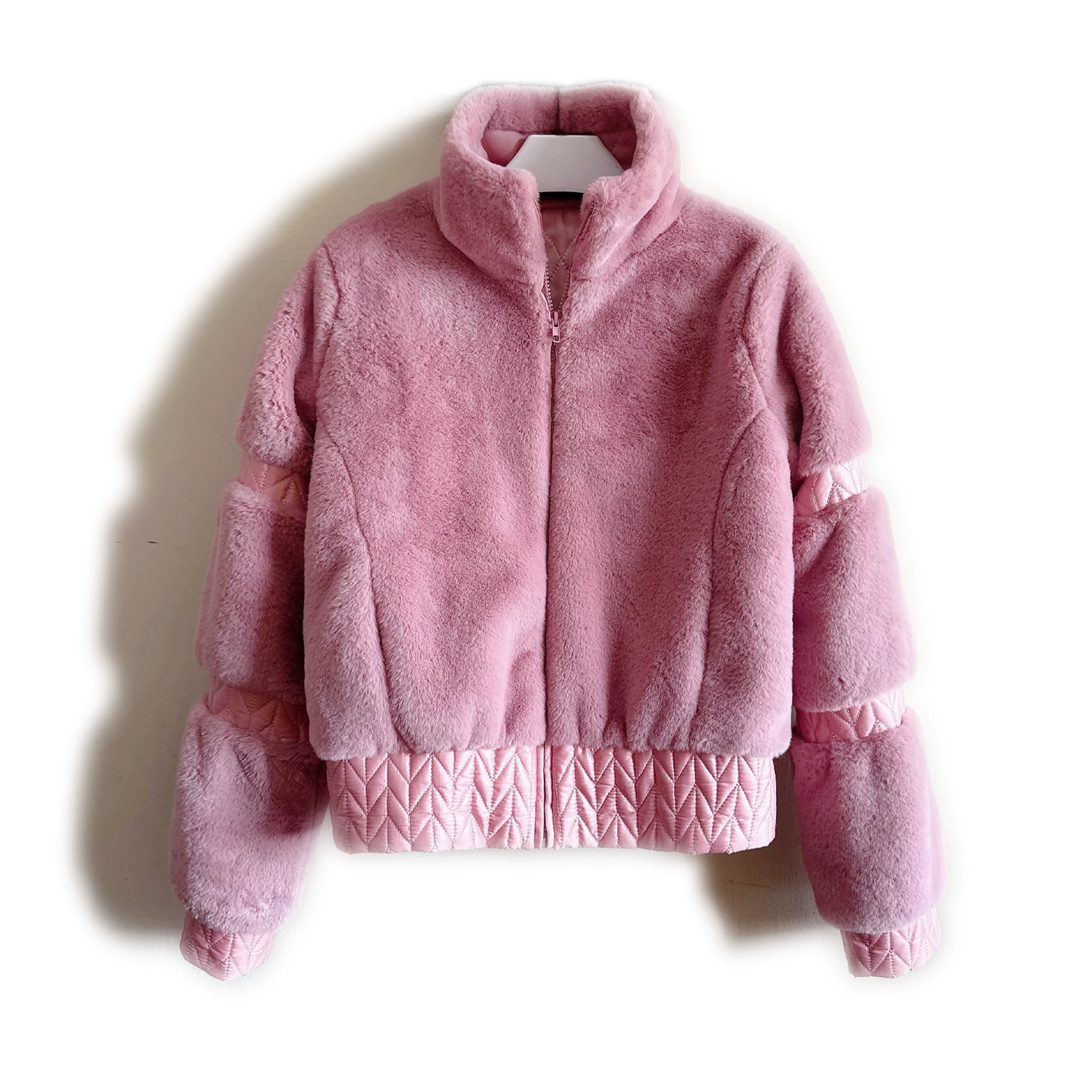 Теплая зимняя лыжная куртка из розовой овечьей шерсти в стиле Юшуксин, новая пуховая куртка для женщин