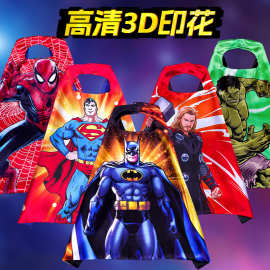 万圣节儿童披风超级英雄动漫美国超级蜘蛛大侠绿色巨人披风装扮