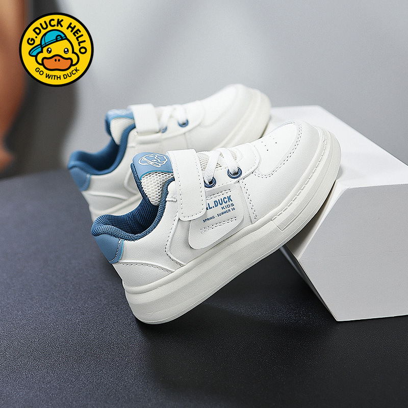 Little Yellow Duck Men's Shoes Children's White Shoes Kindergarten 2025 White sneaker Leather Waterproof Performance Women's Shoes Little Yellow Duck Men's Shoes Children's White Shoes Kindergarten 2025 White sneaker Leather Waterproof Performance Women's Shoes