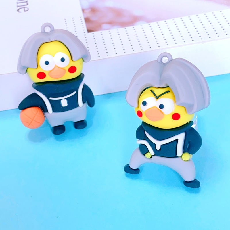 XQ309 Cartoon Chicken You Are Beautiful Trainee Series Cartoon Doll Exquisite Soft Cartoon Keychain Pendant