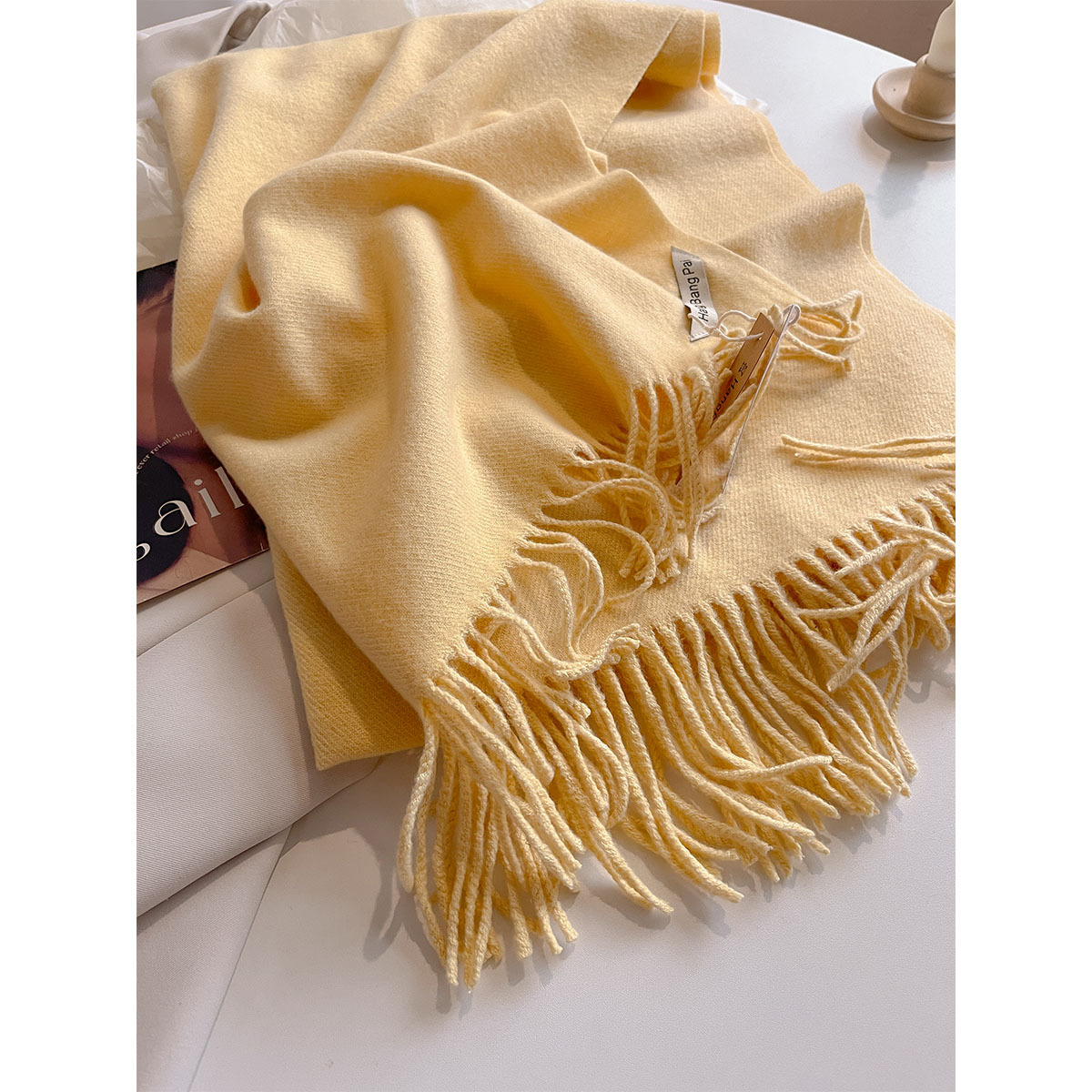 Sciarpa in cashmere da donna, elegante scialle invernale_voghion.com
