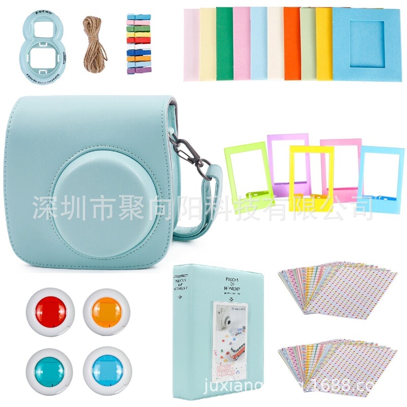 9-piece set for polio camera instax Mini 8/8s/9 accessory set photo album camera bag