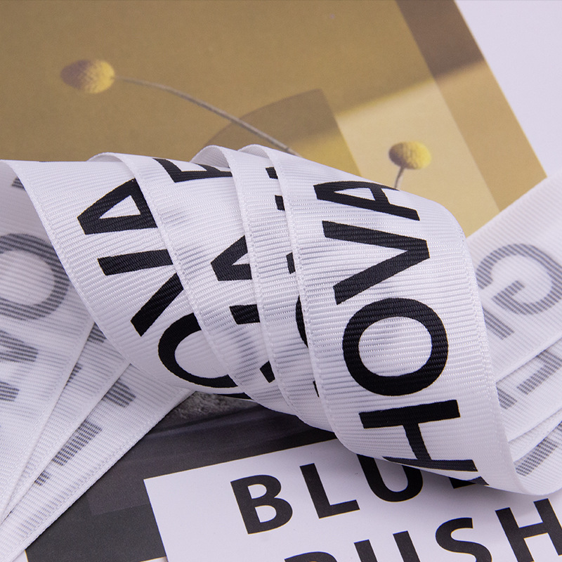 Tianyi belleza personalizada impresión de logotipo personalizado 10 puntos impresión de cinta de hilo caja de regalo cinta de embalaje