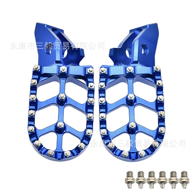 Foot Pedals for Off-Road Use, Motorcycle pedals - blue