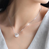 Brand necklace, chain for key bag , 2022 collection, silver 925 sample, 925 sample silver, simple and elegant design