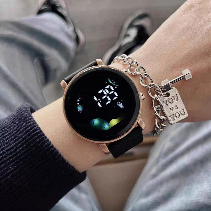 Youth Watch Men's Luminous Sports Digital Watch High-Looking Ins Preppy Style Boys and Girls Junior High School Students