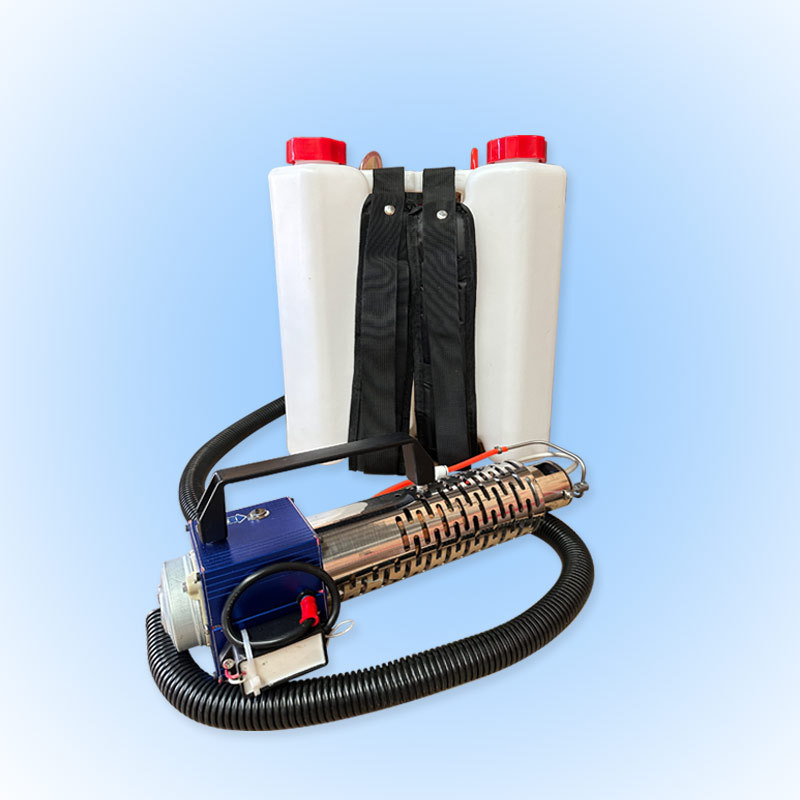 Máquina de niebla de doble propósito de shisha portátil, rociador de tierras de cultivo de huerto, rociador de mochila, máquina portátil de niebla fría