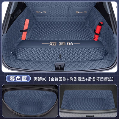Trunk Mat – full-coverage trunk mat, wear-resistant - set-twilight-blue-for-pregnant-women-and-infants-byd-sea-lion-06-new-energy-ev-has-no-speaker-on-the-right-side