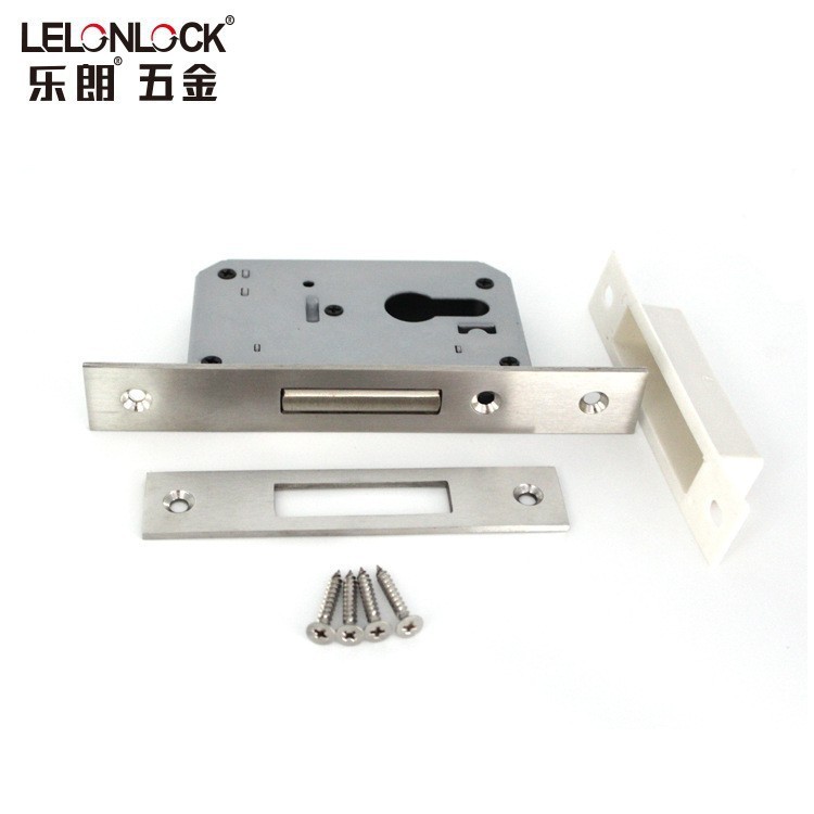 40 Acero inoxidable puerta corredera doble gancho cuerpo de la cerradura puerta corredera balcón aleación de aluminio accesorios de la cerradura de la puerta