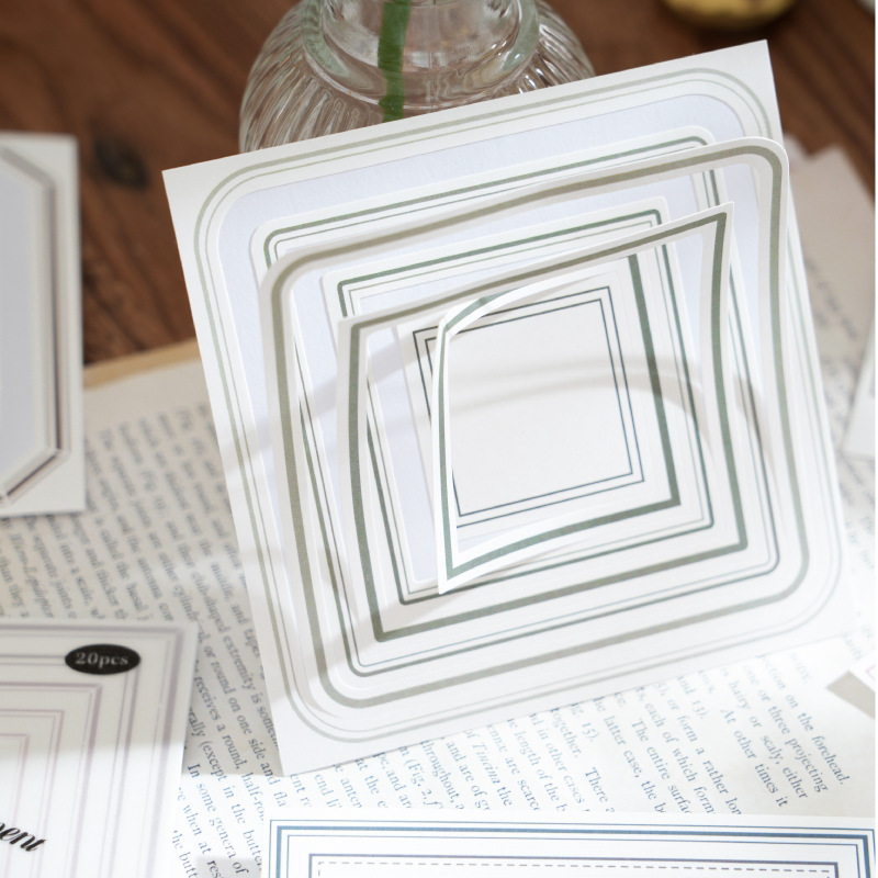 Crepúsculo básico marco marco de papel marco marco serie mundial libro de pegatinas de bricolaje literario romántico de alto valor