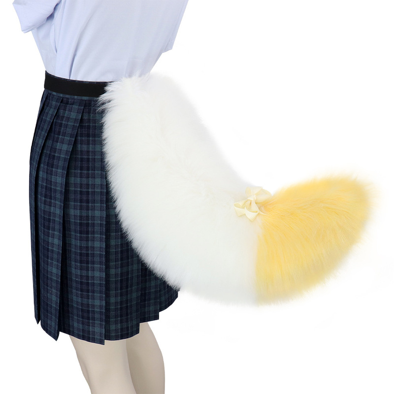ハロウィーンの手作り獣の尾のぬいぐるみのふわふわした尾の多色のシミュレーション犬の尾Lolitaキツネの漫画の装飾|undefined