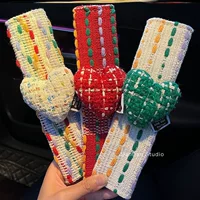 Чехол для ремня безопасности автомобиля KT, милый высококачественный женский декоративный защитный чехол для автомобиля, аксессуар для салона автомобиля, предотвращающий защемление.