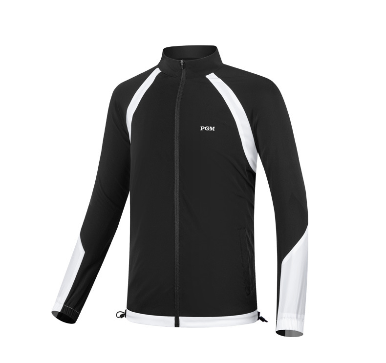Áo khoác golf trẻ em bé gái chống gió chống mưa cổ đứng dây kéo — YF456-màu trắng, YF456-Đen, YF456-màu đỏ chi tiết 10