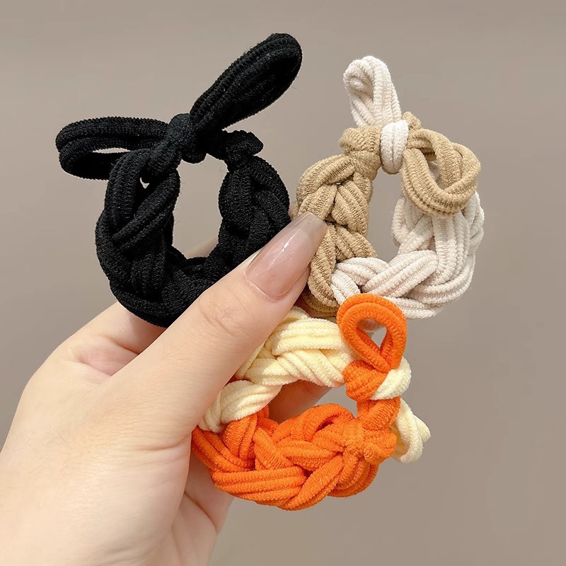 grueso de alta elástica mariposa trenzada cabello cabello de mujer cabello de cabello de cola de caballo cabello de alta sensibilidad correa de cabello adornamiento de cabello