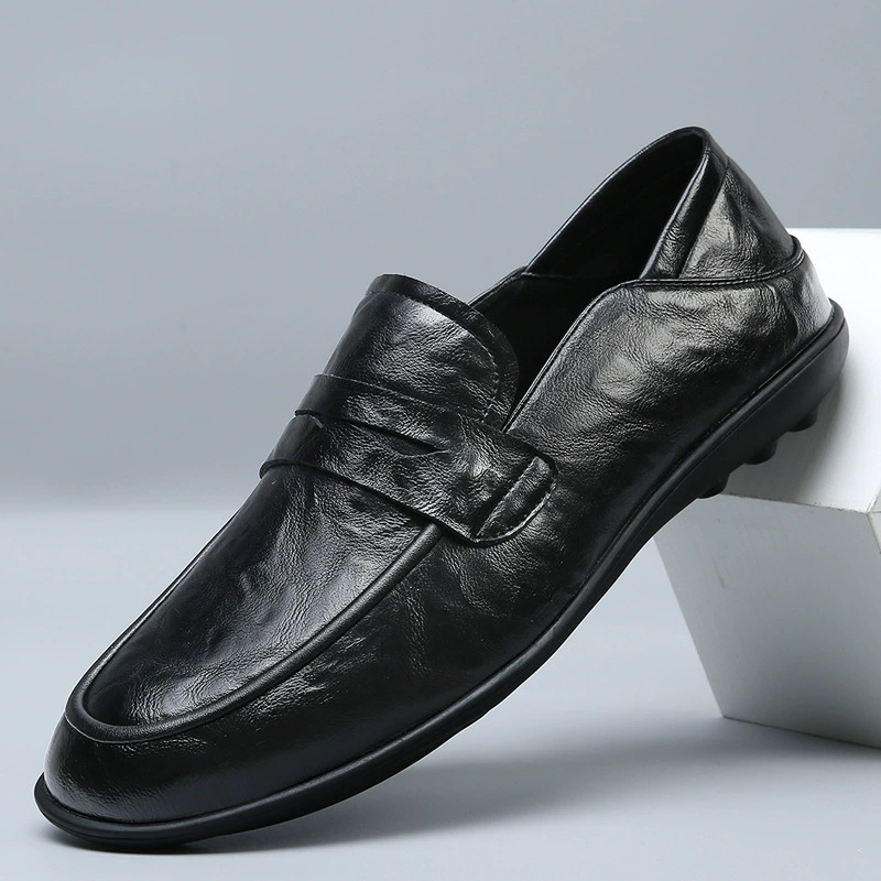 Мужская обувь 2024 новая осенняя кожаная обувь Lefu мужская бизнес-повседневная кожаная обувь