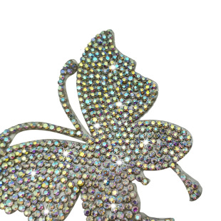 New Butterfly Rhinestone Sticker Clothing Hot Drilling Self-adhesive Decorative Sticker DIY Clothing Accessories Patch Sticker