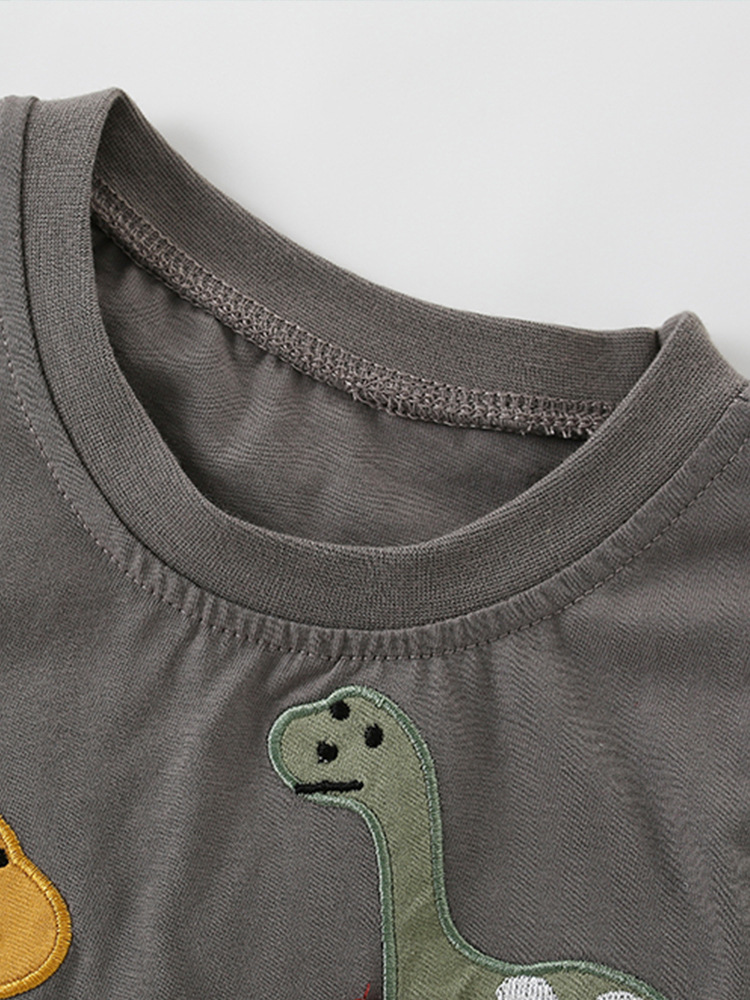 Malwee set de niños de verano nuevo conjunto de ropa infantil europea y americana de dos piezas guapo cuello redondo de manga corta ropa casual para niños