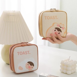Cartoon Portable small size Cosmetic Bag PU Waterproof Mini Storage Bag Change Lipstick Earphones Cute Storage Bag