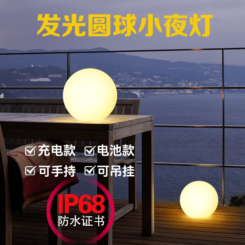 Pe Mini Small Round Ball Night Light Lighting Lamp Indoor and Outdoor Children's Pet Toy Small Glowing Acrylic Night Light Pe Mini Small Round Ball Night Light Lighting Lamp Indoor and Outdoor Children's Pet Toy Small Glowing Acrylic Night Light