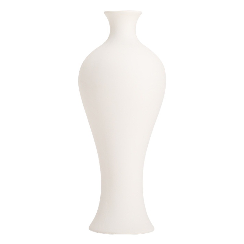 Jarrón de cerámica en blanco simple bricolaje blanco embrión bajo vidriado pintura de color sin yeso pintura de la mano de los niños de cerámica en blanco liso envío gratuito