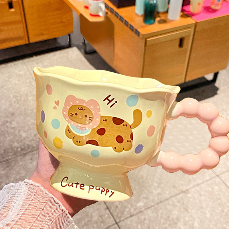 見栄えの良い誕生日プレゼントセラミックカップかわいいマグカップ飲料水クリエイティブホームコーヒーカップ親友カップギフトボックス|undefined