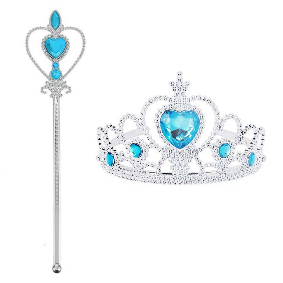 Frozen elsa assepoester cosplay accessoires ketting oorbellen_voghion.com