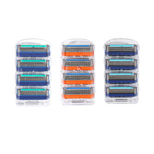 Source factory direct 5-layer blade manual razor head men's razor shaving general wholesale