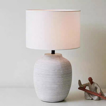 诧寂风新中式台灯工艺摆件床头灯文艺书房酒店小夜灯创意陶瓷灯饰