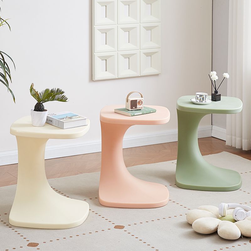 Light Luxury Minimalist Sofa Side Table Corner Table Plastic Small Coffee Table Trendy Bedroom Bedside Small Leisure Side Table Nightstand