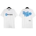 Sky Blue White Graffiti Letter