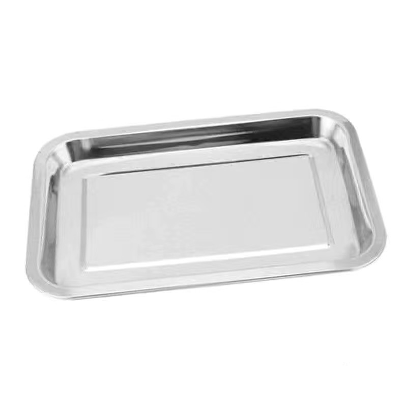 角皿304ステンレス皿長方形蒸し器焼き皿商用家庭用鉄皿料理皿トレー|undefined