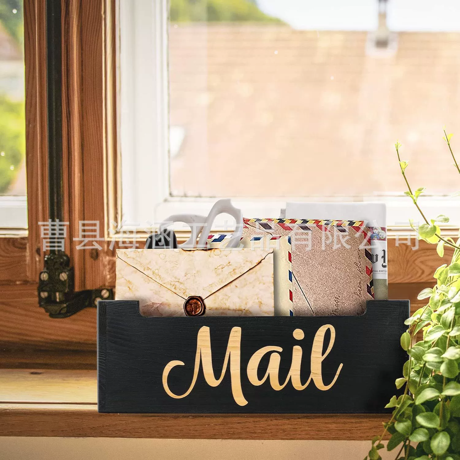 Трансграничная деревянная почтовая коробка Передняя коробка для хранения почты Домашняя стена декоративная деревянная столешница отделка мусора коробка