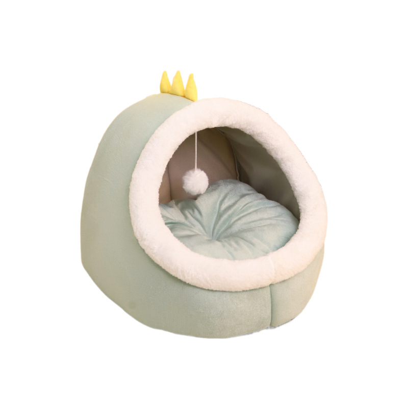 Nido de gatos cuatro estaciones general gato dormido semicerrado gato cama de casa gato gato invierno calentamiento artículos de mascotas