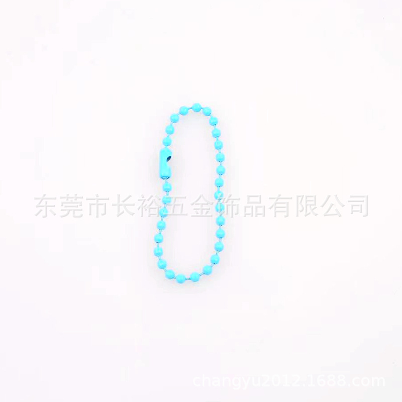 En stock color pintura metal grano cadena joyería accesorios spray pintura Goka cadena ropa juguete etiqueta cadena