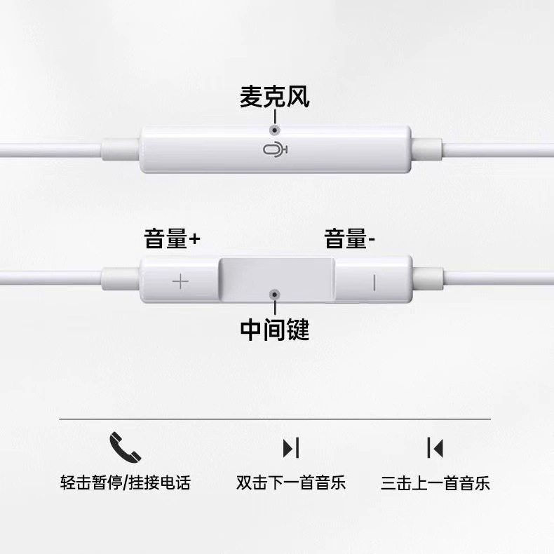 有线耳机typec数字适用苹果华为vivo小米OPPO耳机工厂现货|undefined