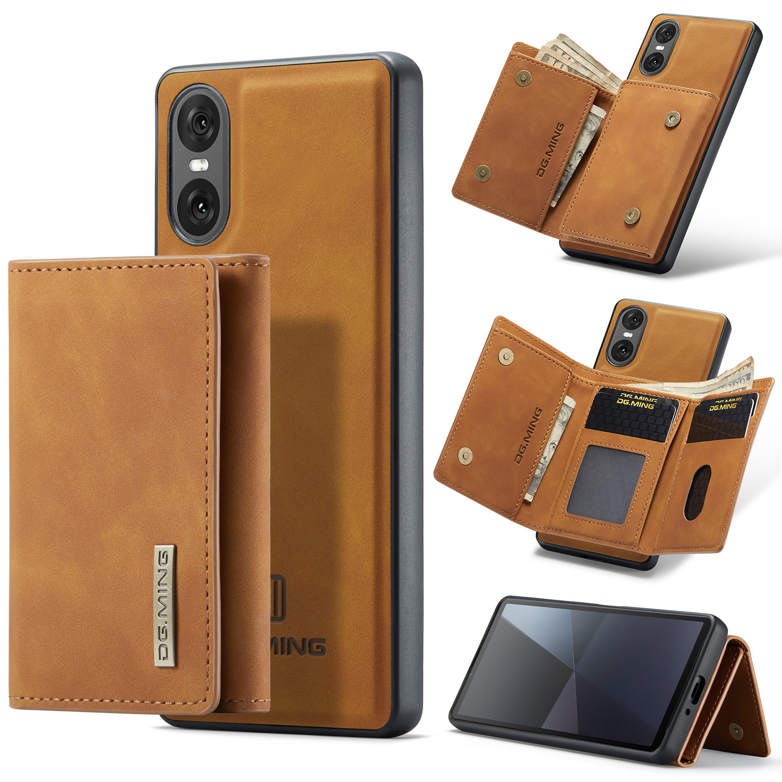 M1 for Sony Xperia 10 VI Protective Case Xperia 1VI Magnetic Split Wallet Phone Case 2024_voghion.com