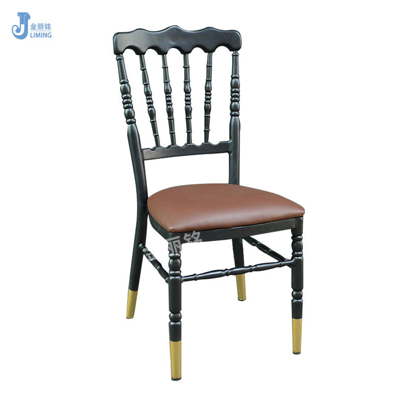 Silla estilo castillo americano, silla Napoleón, venta al por mayor, silla tapizada con respaldo para hotel, silla de comedor para banquetes de hotel, silla de bambú para bodas