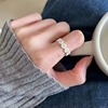 Ring, fresh fashionable accessory, flowered
