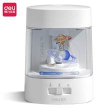 得力68659A电动削笔器创意学生削笔机卷笔刀美术彩铅USB削笔器