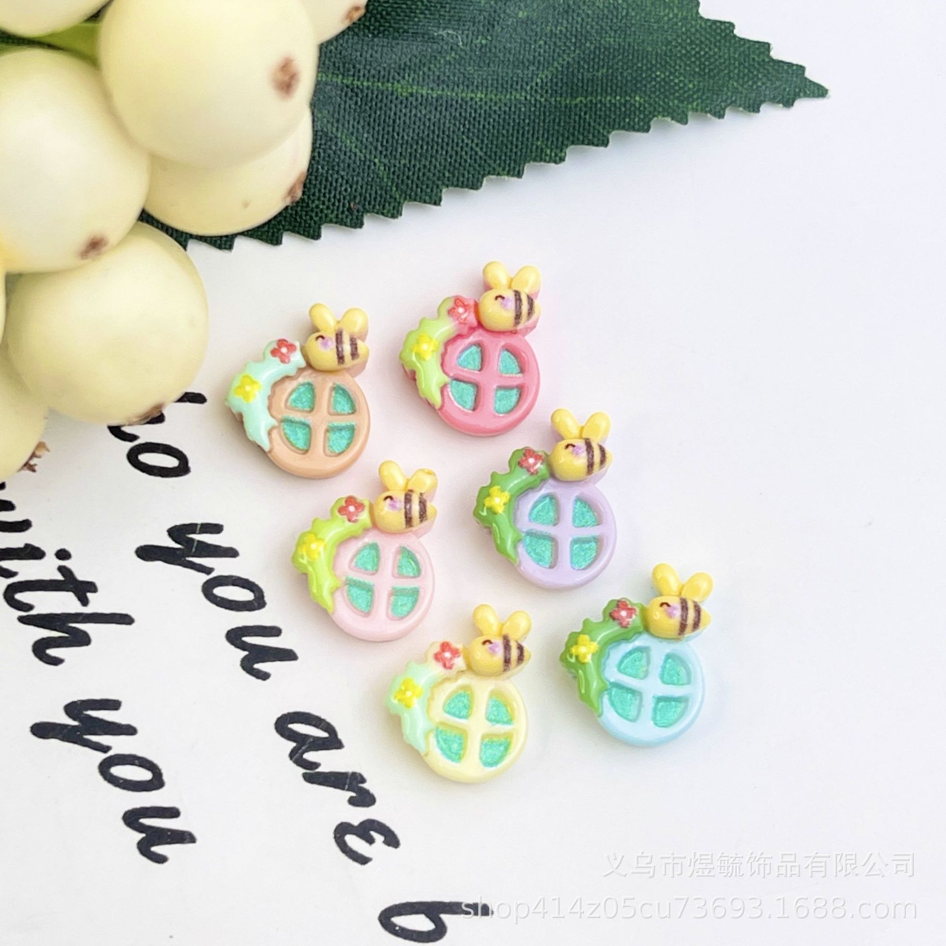 고품질 미니 꿀벌 꽃 요정 창 혼합 싱글