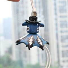 罗家puzz可爱小精灵包挂件高档手工真皮包包挂饰流苏玩偶挂饰现货
