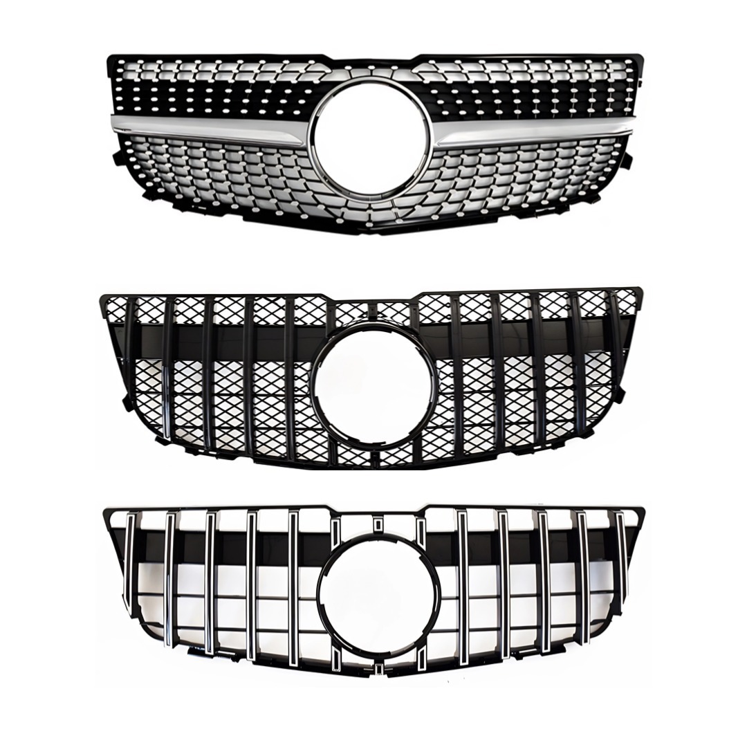 Suitable for 2008-15 Mercedes-Benz Glk X204 Modified Front Face Gt Starry Style Front Bumper Air Grille
