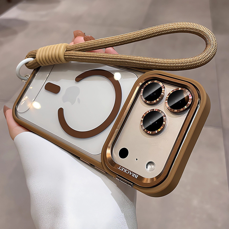 Soporte de lente succión para iPhone18PROMAX caso de teléfono con colgante Apple 17 película de lente anti-caída 16